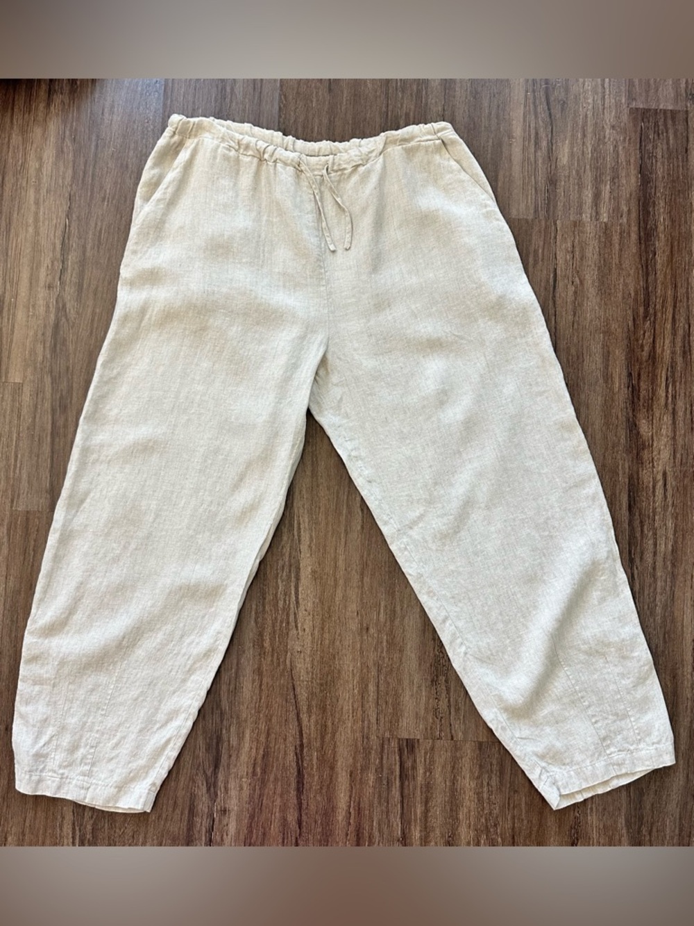Ivan Grundahl Copenhagen 100% Linen Wide/Barrel Leg Pants. Size EU 38/US 6